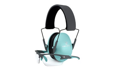 RADLS0820CKCS Lowset Ladies Range Combo Earmuff & Glasses Combo, Aqua
