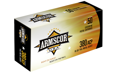 ARMFAC380-2N 380 ACP 158 Grain Full Metal Jacket 50 Round - Case of 1000