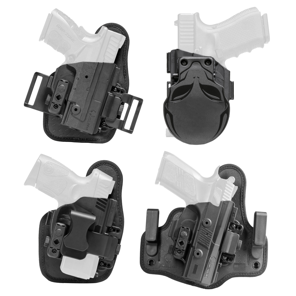SSHK-0057-RH-D 1.5 in. Core Carry Pack Belt Slide Holster for Glock 19