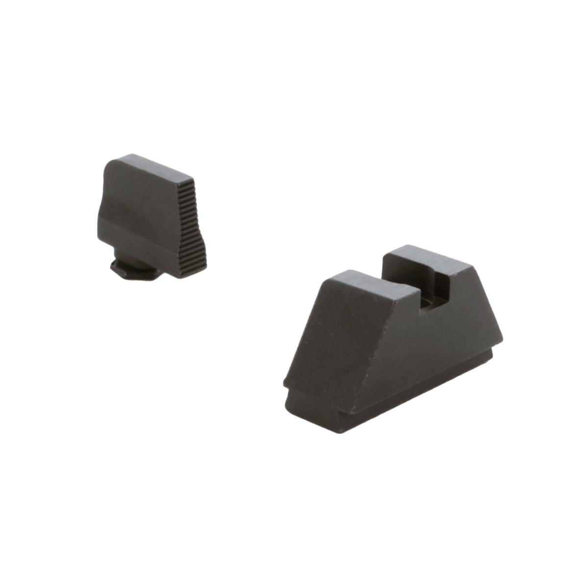 AMERIGLO Black, Glock 2XL height set. Fits all Glock (except 42,43 variants), 2XL Tall Black serrated .350" FRONT, Flat Black .429" REAR (GL-470)
