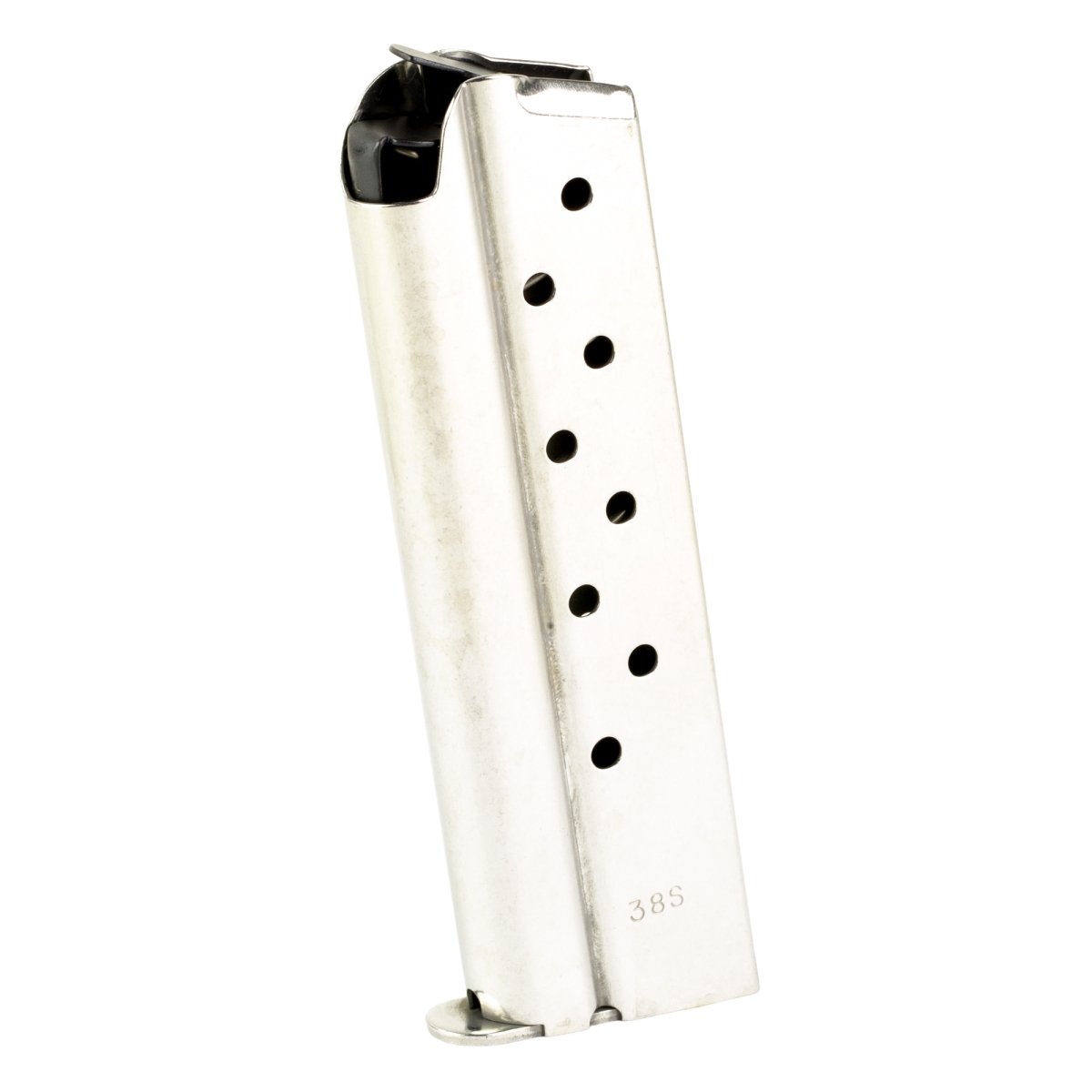 1000351A 38 Super 9 Rounds Magazine for 1911 - Silver