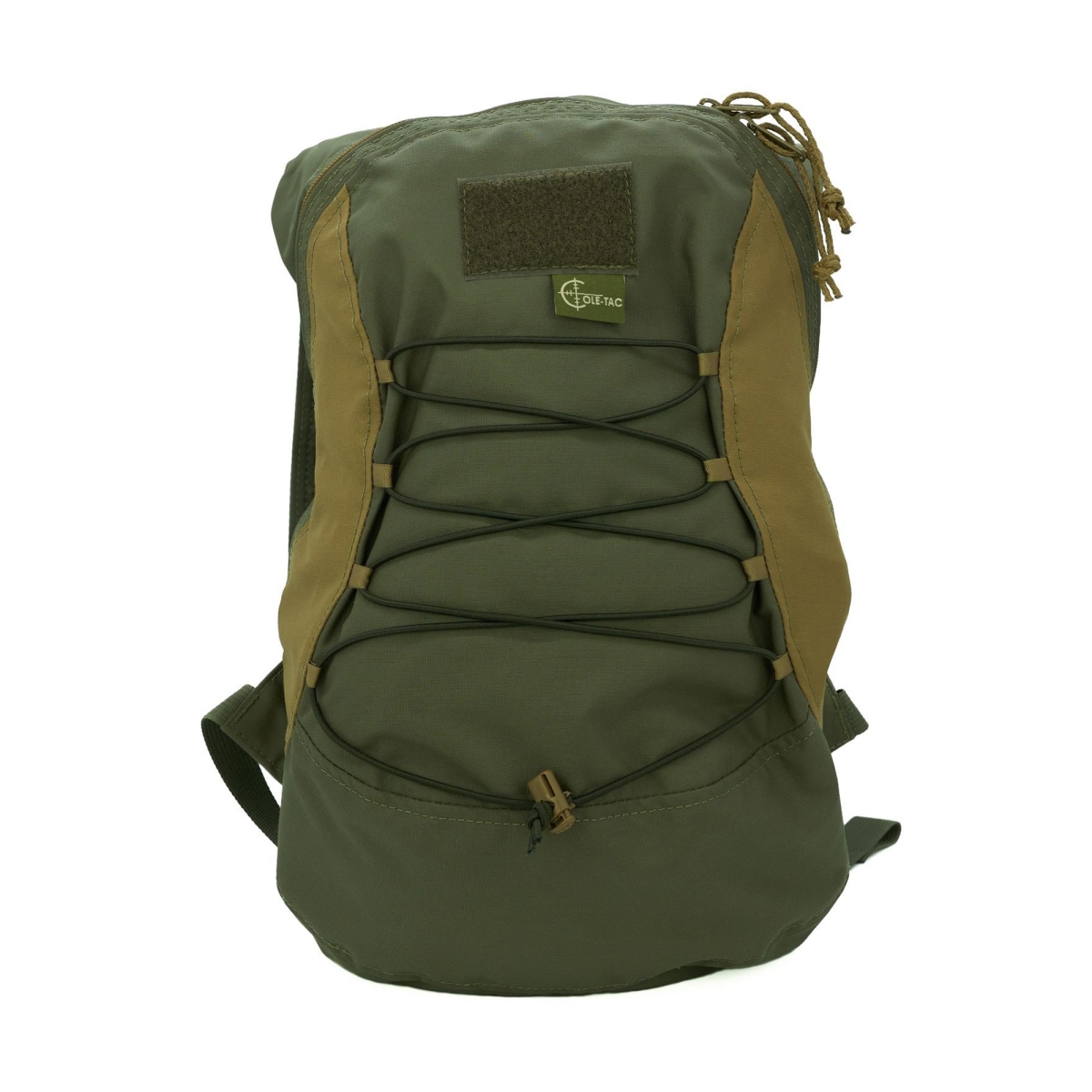 SP1024 18L Main Compartment 500D Cordura Nylon Daypack Backpack - Coyote & Green