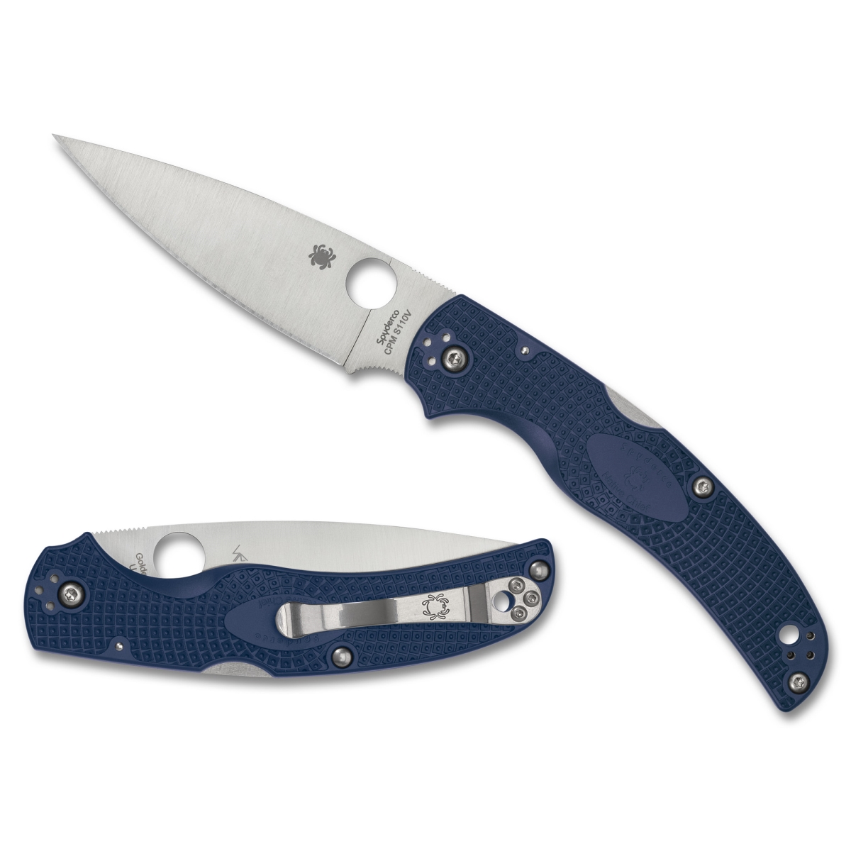 C244PDBL 4.02 in. Lightweight Native Chief Folding Knife - Blue FRN Handle