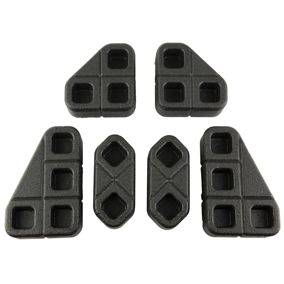 MAG1366-BLK DAKA Angled Block Kit for 2 45-90, 2 30 & 60, 1 Right, Left & 2 45 Double Blocks - Black