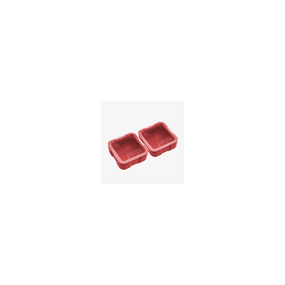 MAG1390-RED 2 x 2 DAKA Bins for GRID Organizer Panels - Matte & Red