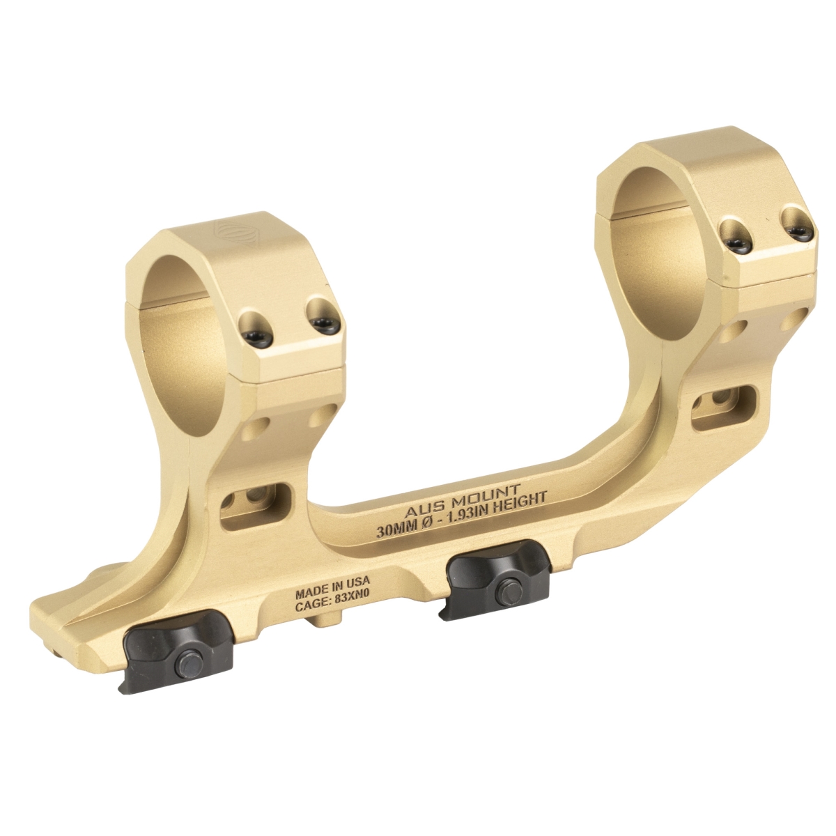 100-104 30 mm 1.93 in. Bore Height AUS Mount - Anodized & Flat Dark Earth
