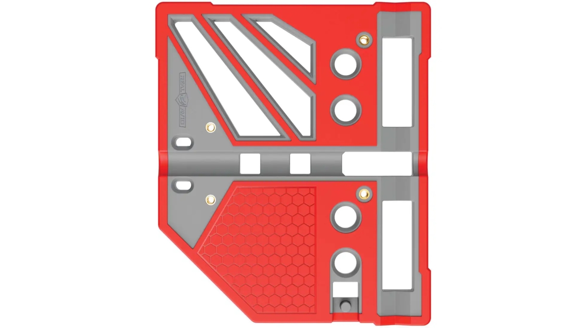 AVMBBPRO Master Bench Block Pro with Most Pistols & Long Guns - Matte Finish, Red & Gray