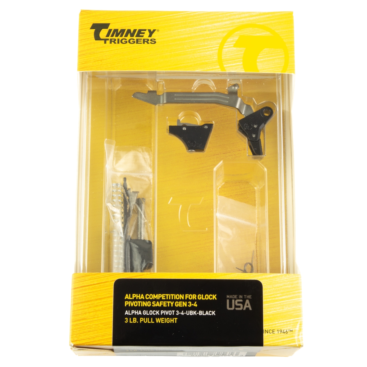 AlphaGlockPivot3-4-UBK Ultimate Builders Pivot Trigger Kit for Fits GLOCK Generation 3-4 - NP3 Coated Black