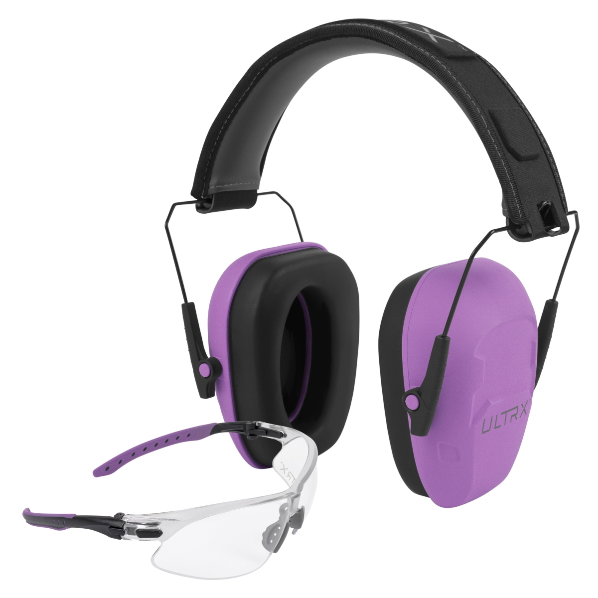 Picture of Allen 4155 ULTRX Hearing & Eye Combo Shield Passive Earmuff - Plum