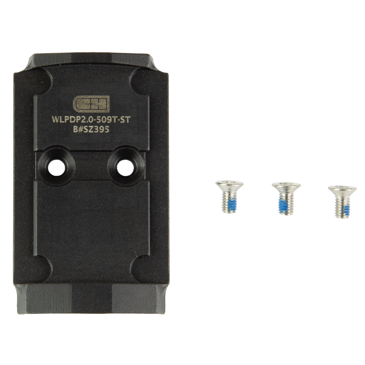 WLPDP2.0-509T-ST Optic Mounting Plate for Walther PDP 2.0 Holosun 509T - Anodized & Black