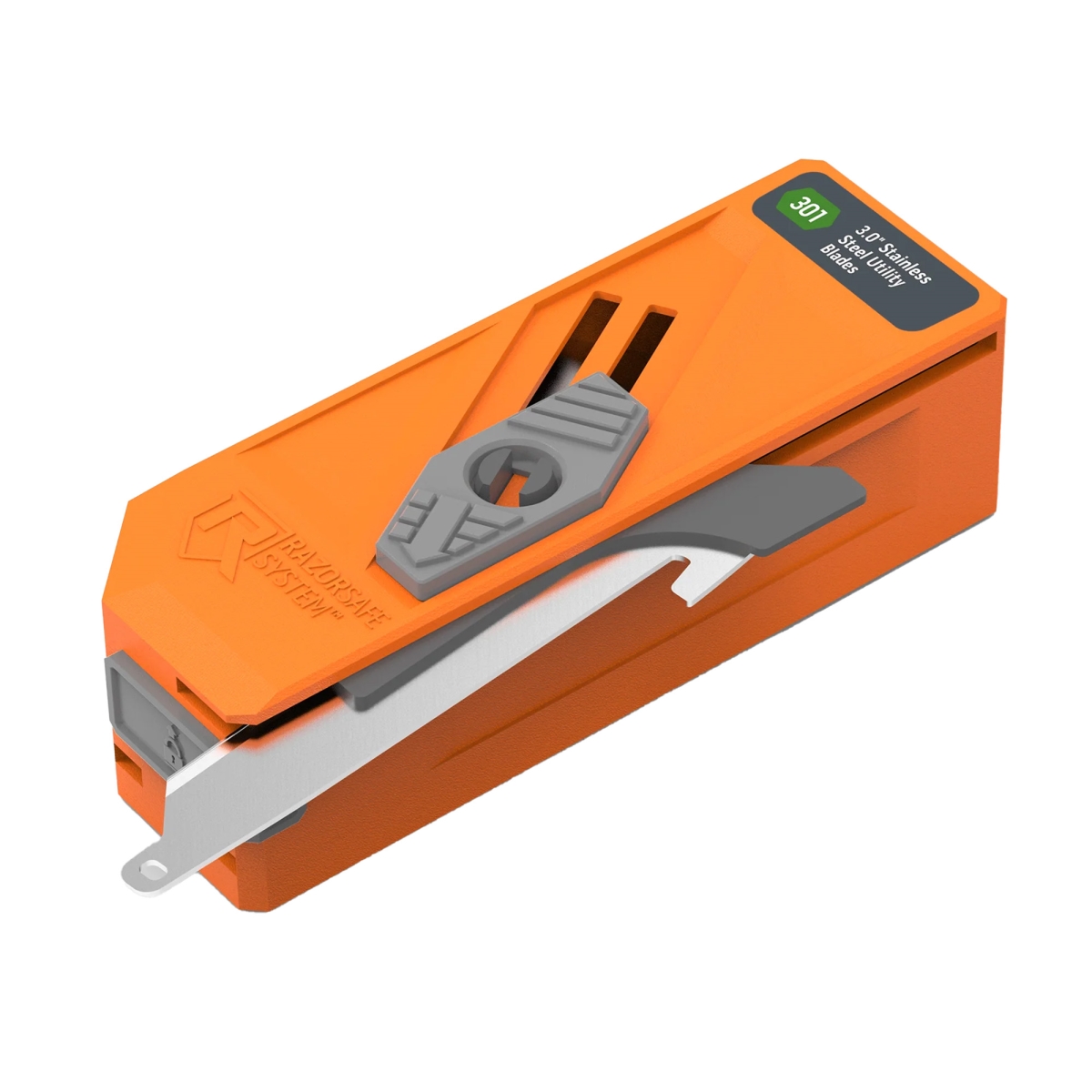 RRU30D-12C Utility Blade Dispenser with 12 Blades Included - Orange