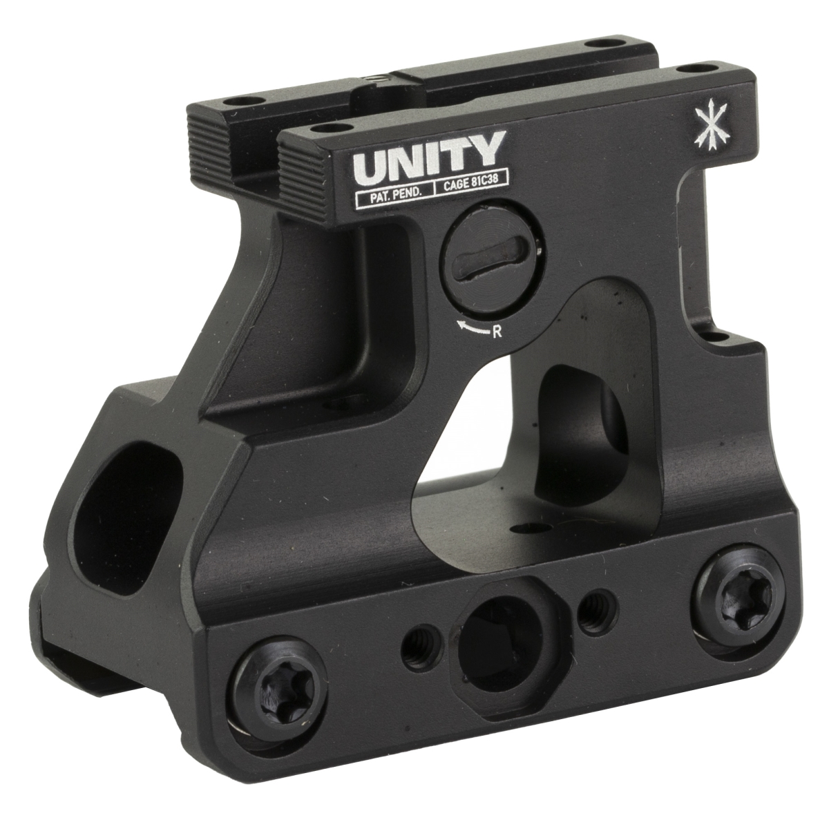 FST-MROB 2.26 in. FAST Micro Red Dot Mount for MRO & MRO-HD Footprint - Anodized & Black