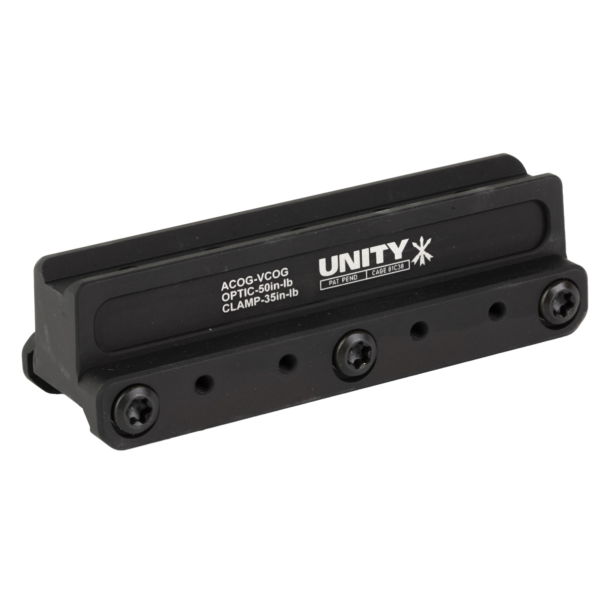 FST-COGB 2.05 in. FAST Red Dot Mount for ACOG & VCOG Footprints - Anodized & Black