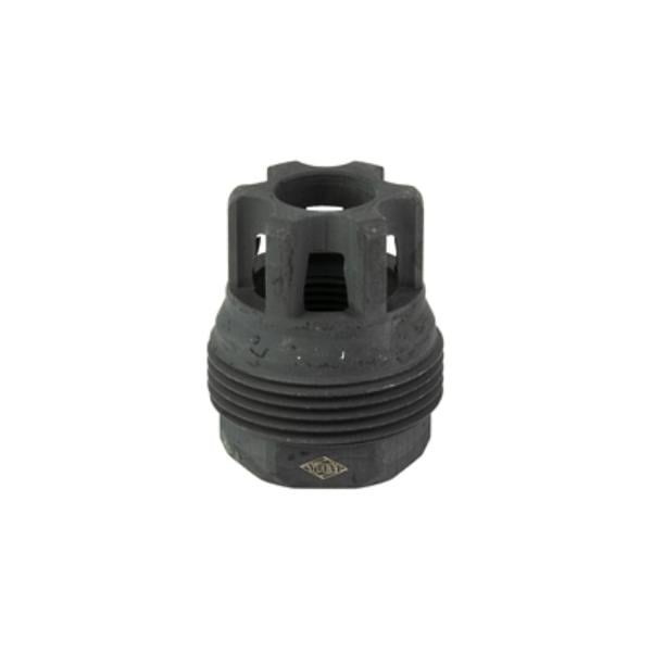 YHM-4401-MB-28 0.5-28 SRX Mini Muzzle Brake - Black Oxide