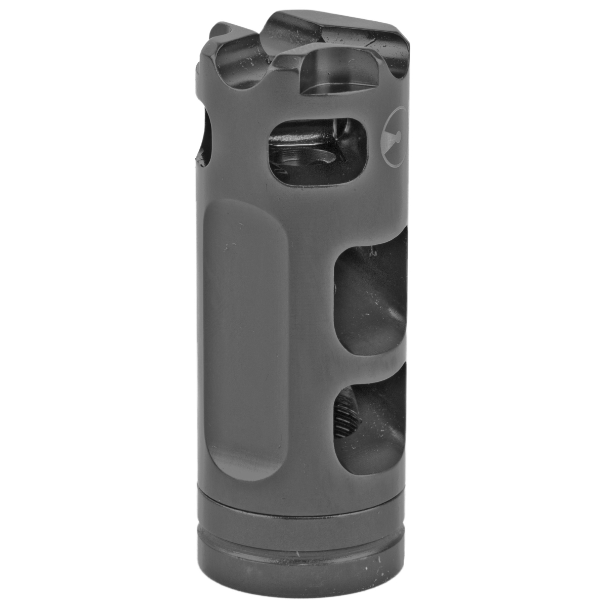 UD11160 223 556 Pulse Compensator Muzzle Brake with Timing Nut & AR 0.5-28 Thread & 0.750 in. OD - 416 Stainless Steel - Black Nitride