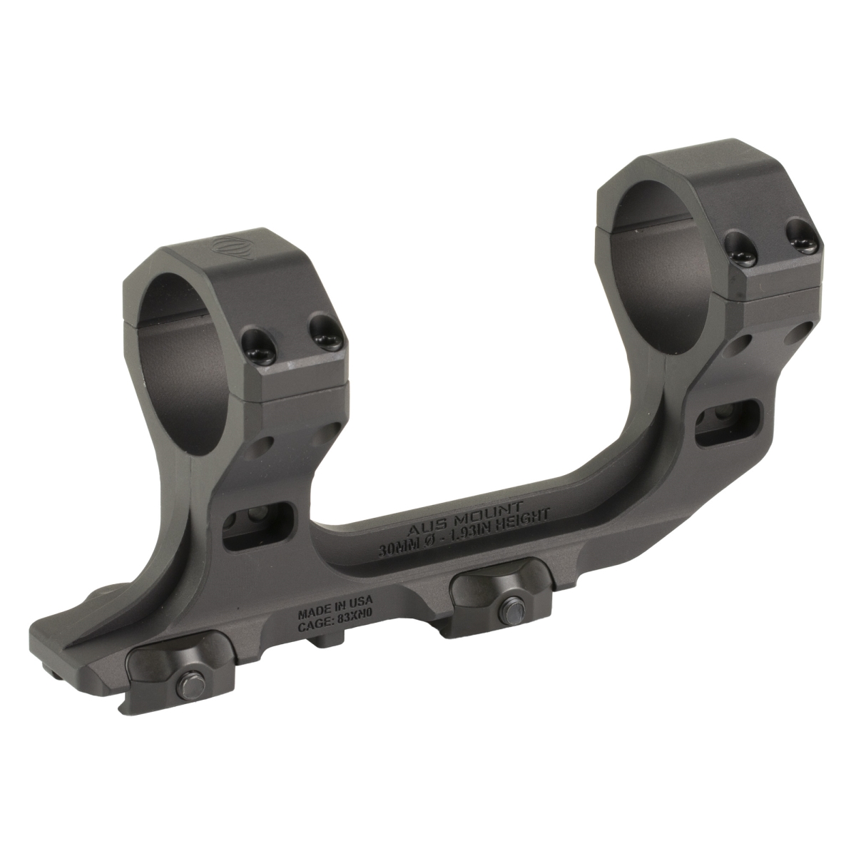 100-246 1.93 in. 30 mm AUS Mount - Anodized & Black
