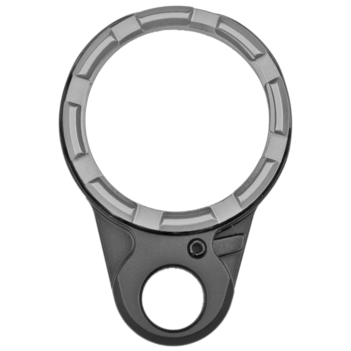 Fortis LE-BLK-K2-GRY Light Weight K2 Castle Nut & End Plate - Black & Gray Anodized