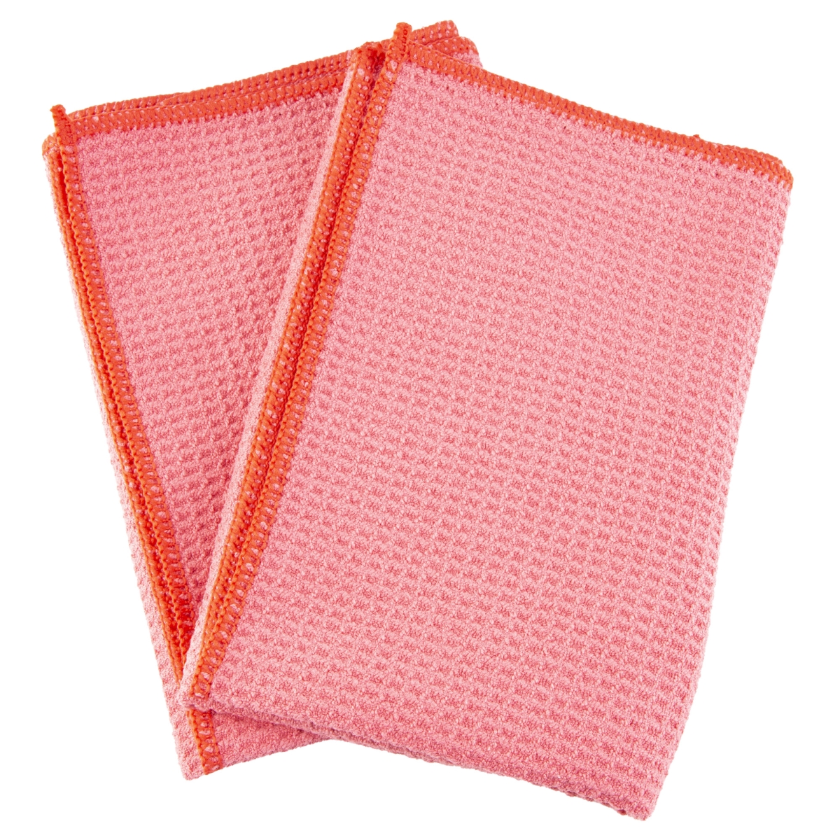 Kleen-Bore MCR Waffle Weave Microfiber, Red - Pack of 2