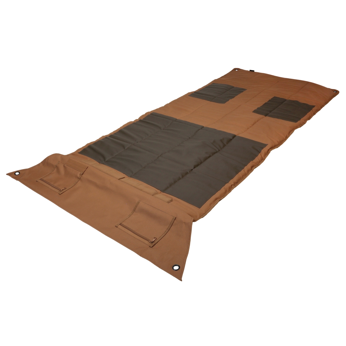 51321-EV Competition Shooting Mat with Folding Elbow & Knee Pads - Coyote