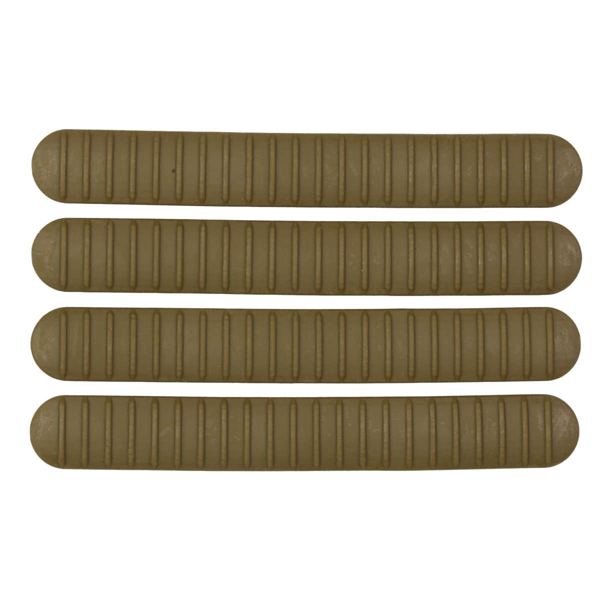 RCM-1258 Rail Covers for M-LOK Rails - Matte Coyote Brown - Pack of 4