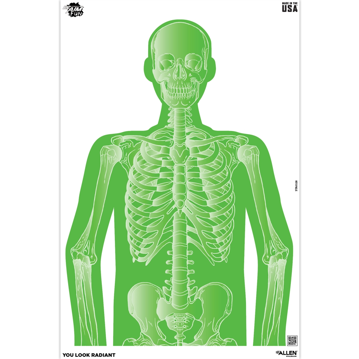15645 12 x 18 in. Imposing Figures EZ Aim Paper Targets, Assorted Colors - Pack of 8