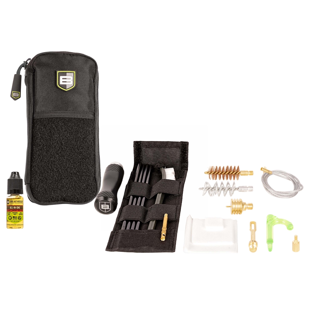 Badge Series Rod & Pull-Through Cleaning Kit w/ Molle Pouch, 12 Gauge