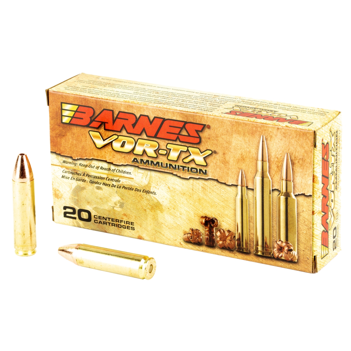 32085 VOR-TX 450 Bushmaster 250 Grain Tripple Shock X Bullet - 20 Round Per Box