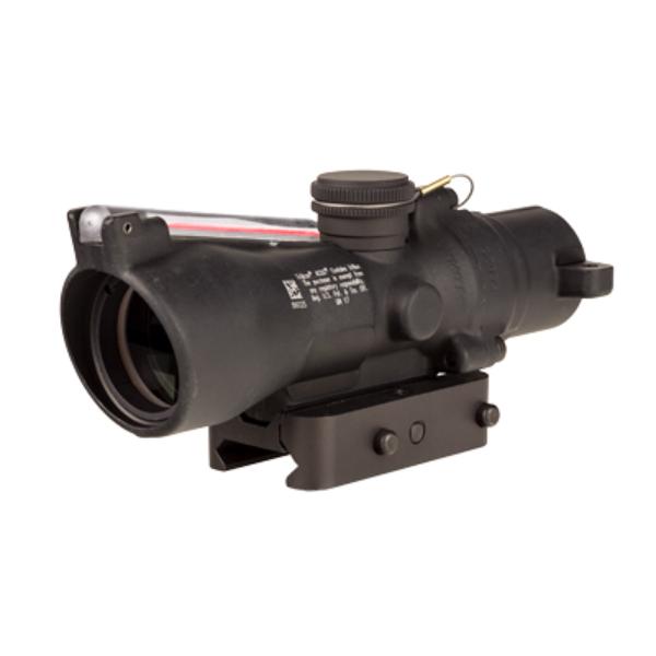 TA50-C-400360 3 x 24 mm Advanced Combat Optical Gunsight with Dual Illuminated Red Horseshoe for Dot 7.62 x 39 & 123 Grain - Matte & Black