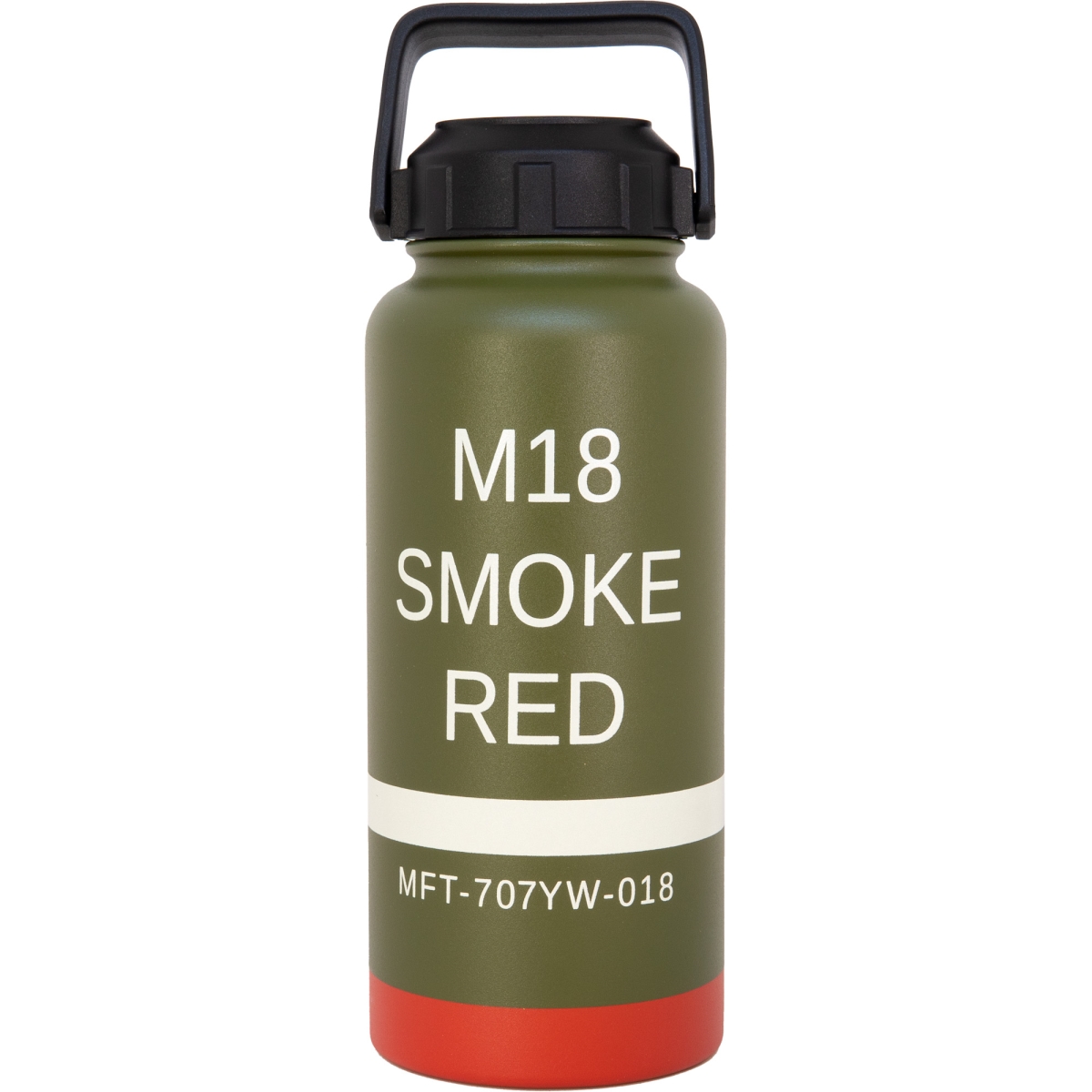 Picture of Mission First Tactical DM18R-32 32 oz M18 Red Smoke Drinkware Bottle - Green