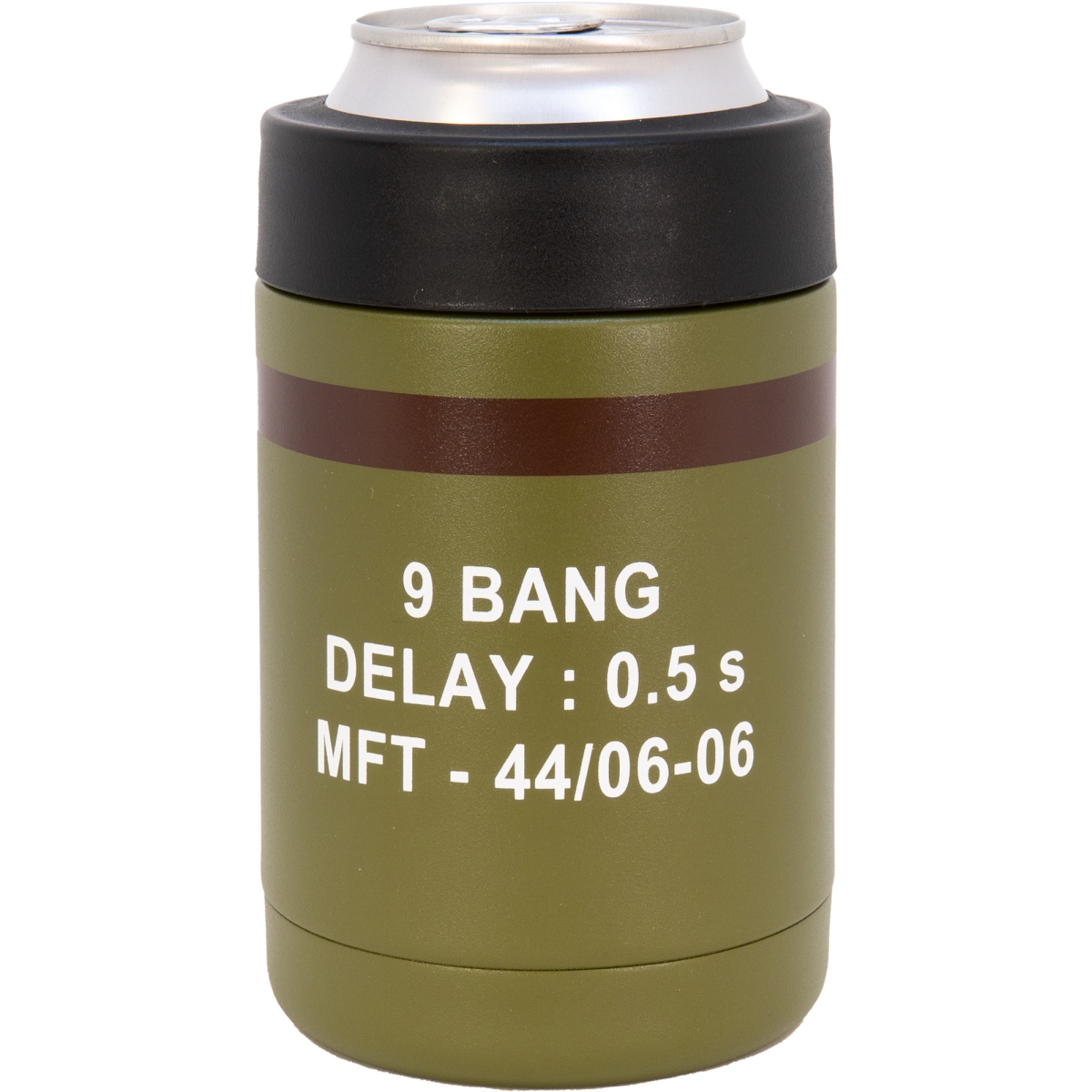 DM9BG-CAN 12 oz 9 Bang Drinkware Can Cooler - Green