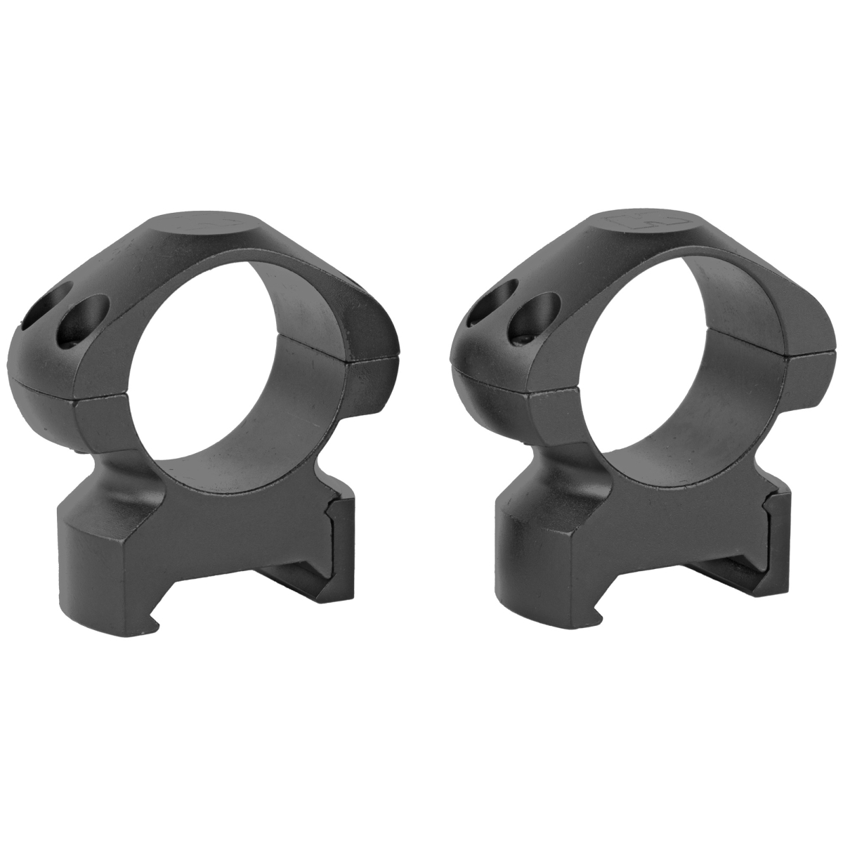 7401 1 in. Medium Steel Ring Mounts Weaver & Picatinny Ring for Up to 40 mm Objective Lens - Matte Black