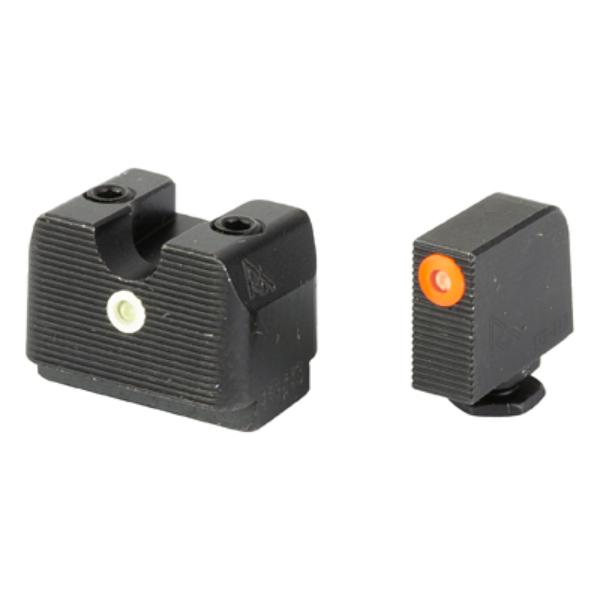 RA-RA4A231G Tritium Night Sight for Glock 17 & 19 MOS - Orange Front Black Rear