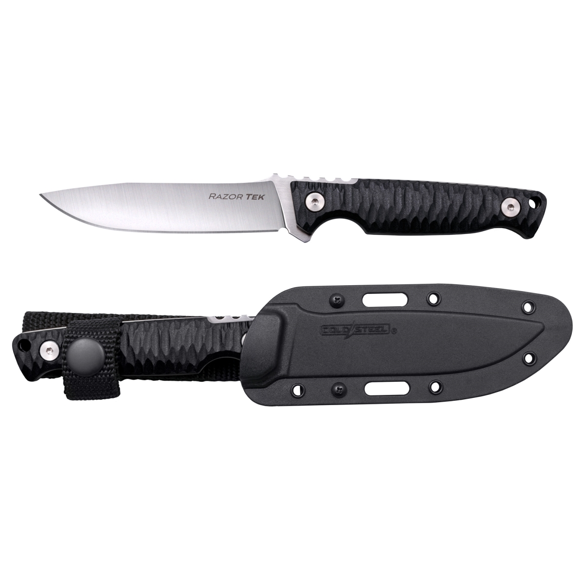 CS-FX-4RZR 4 in. Razor Tek Fixed Blade Knife - Black