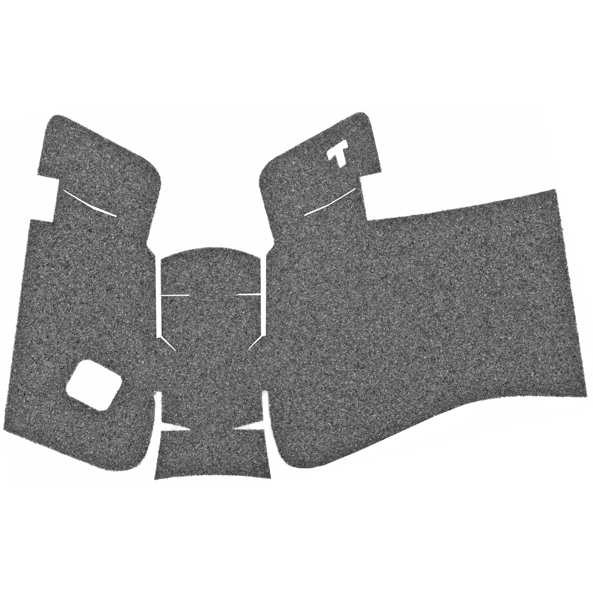 382G Granulate Adhesive Grip for Glock Gen5 MOS 19 23 25 32 38 - Black
