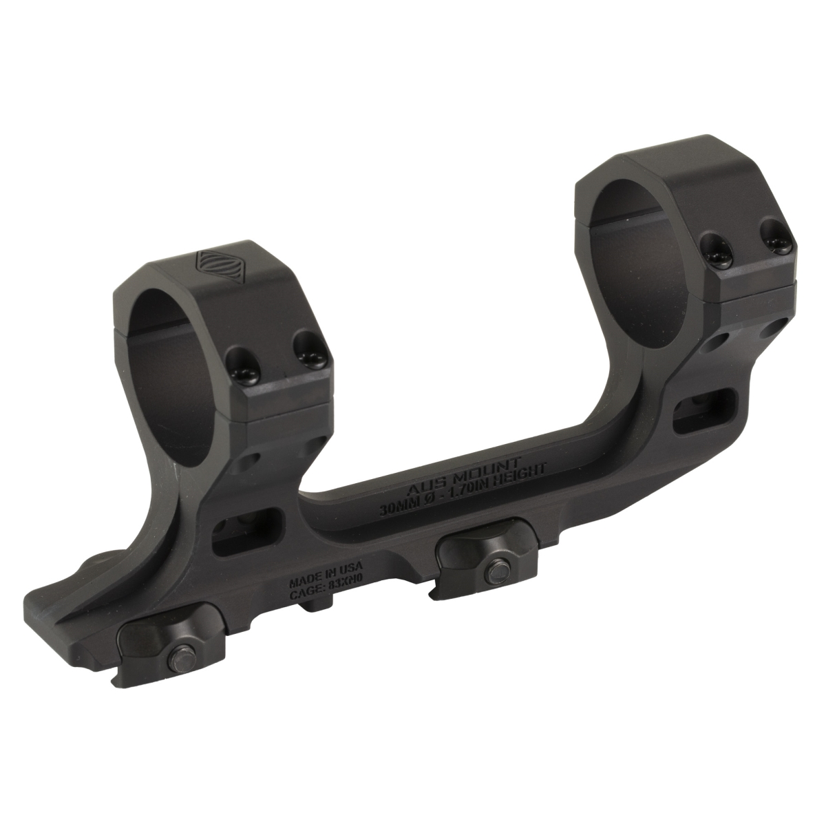Reptilia  AUS 30mm Optic Mount  1.70 Inch Height, MIL-STD Hard Anodized (Black)
