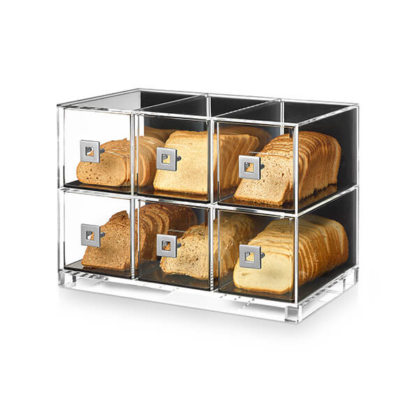 Picture of Rosseto BD115 6 Drawer Acrylic Bakery Case
