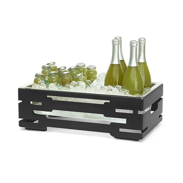 Picture of Rosseto SM244 Multi Chef 7 in. Black Matte Cooler with Acrylic Ice Housing
