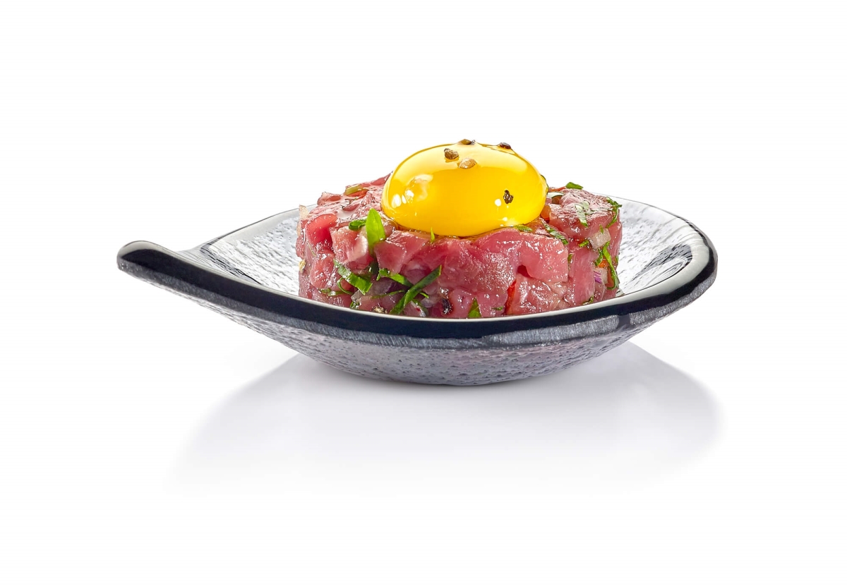 Smoked Glass Tear Drop Dish