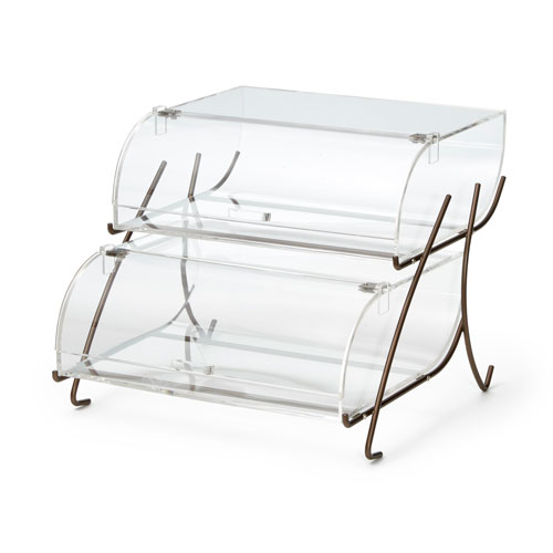 Picture of Rosseto BK022 2-Tier with Bronze Wire Frame Bakery Case