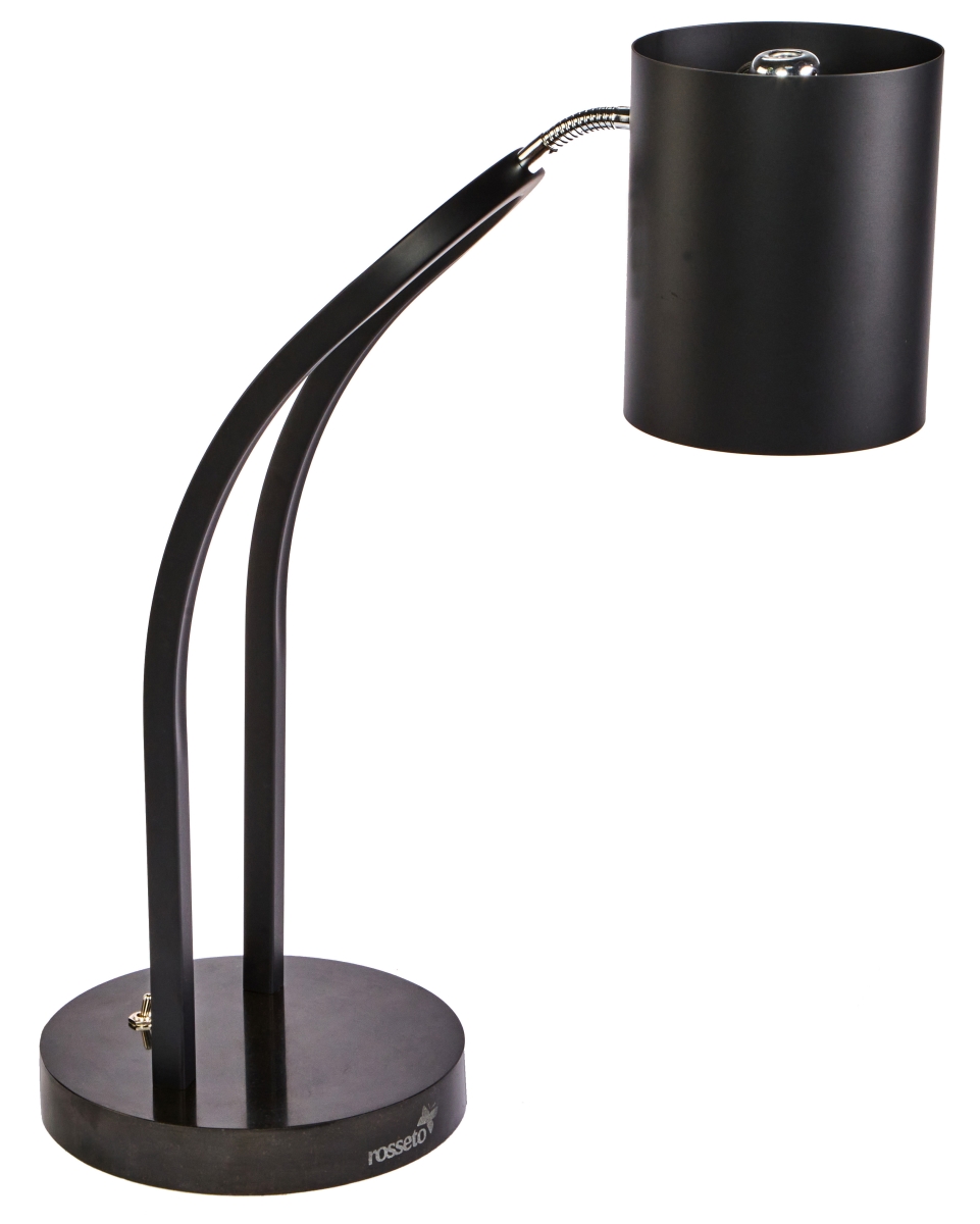 Picture of Rosseto HL021 HL021 - Single Black Matte Heat Lamp, Plain Shade, Black Metal Base