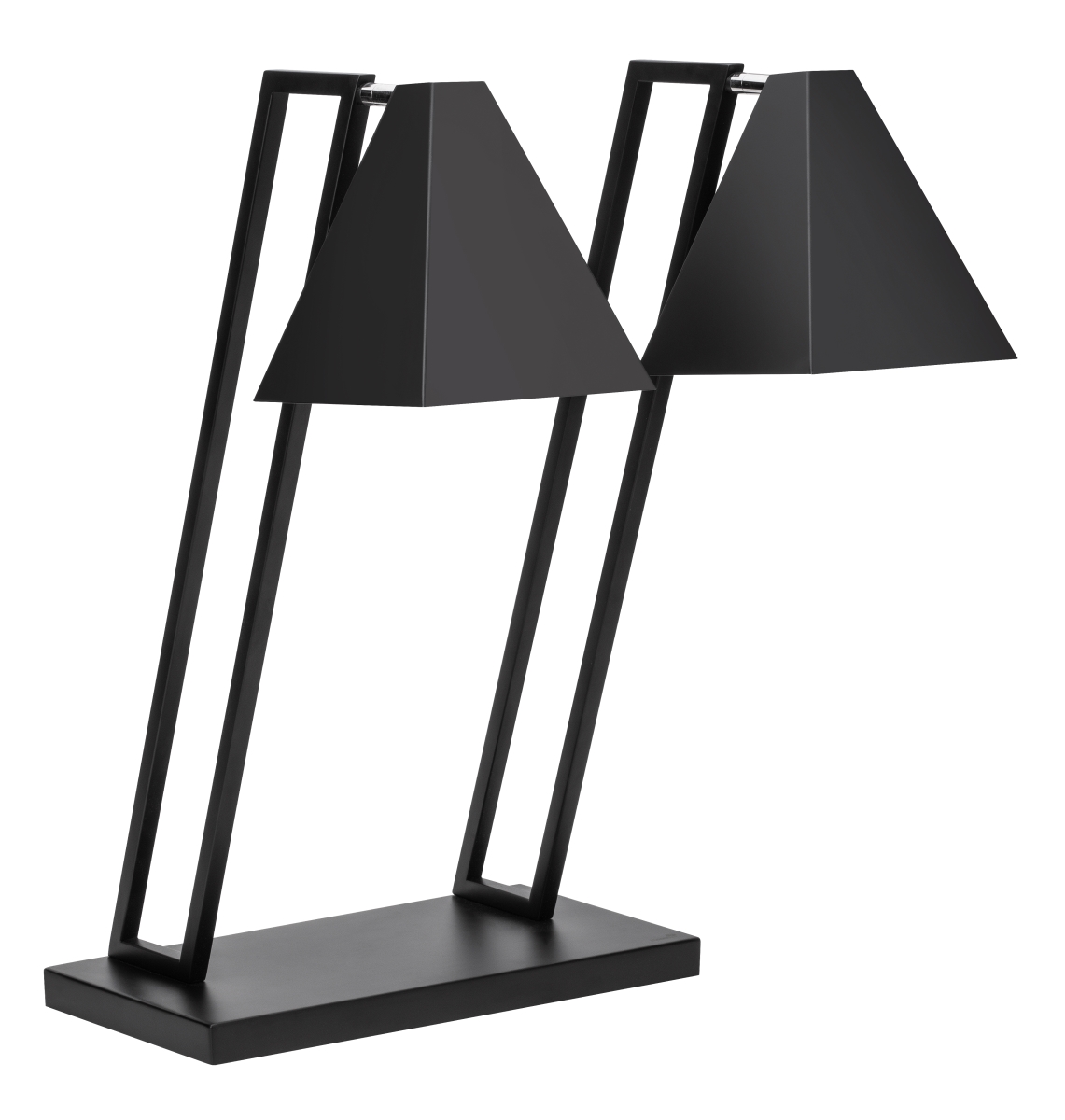 Picture of Rosseto HL015 Double Pyramid Heat Lamp with Metal Base, Black