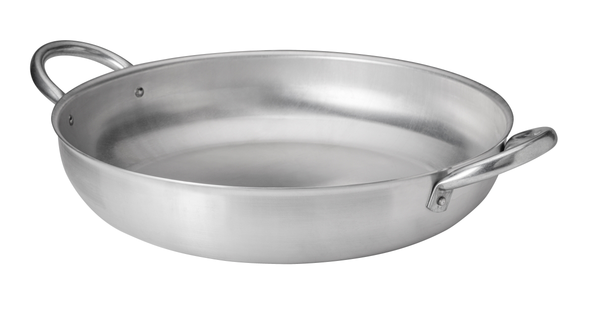 Picture of Rosseto CW14 6 qt. 14.25 in. Cook lite Aluminum Skillet with 2 Handles, Silver