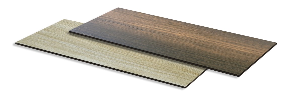 Rosseto HPL006WNW 31.5 in. Walnut-Natural Wood Reversible HPL Surface, Brown
