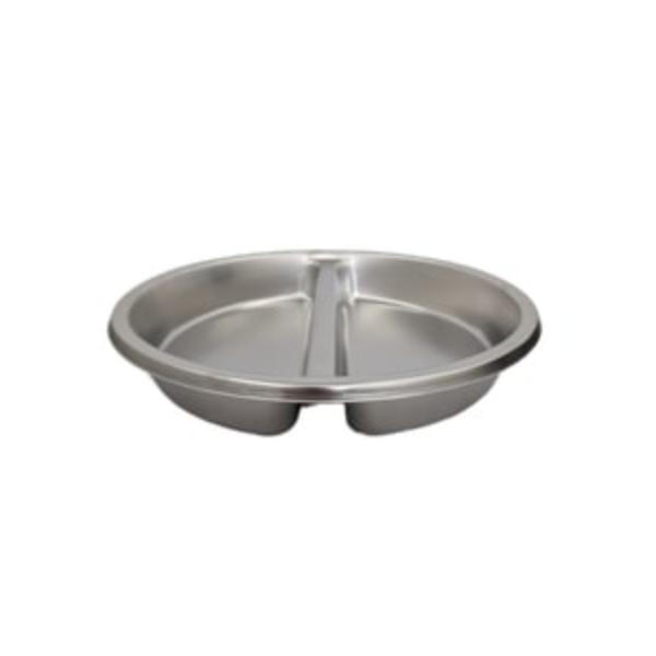 Picture of Rosseto SMM065 6.34 qt. Multi-Chef Round Divided Food Pan, Silver
