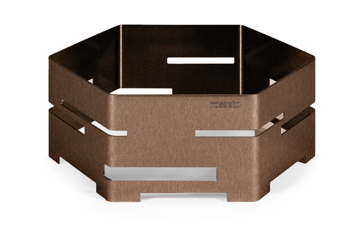 Picture of Rosseto SM399 Honeycomb Bronze Riser&#44; Brown - Medium