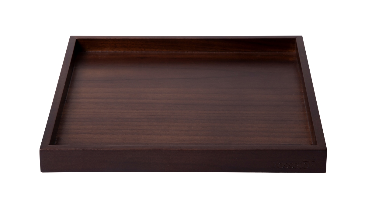 Rosseto RWS100 Sky Rize Square Walnut Shelf, Brown - Small