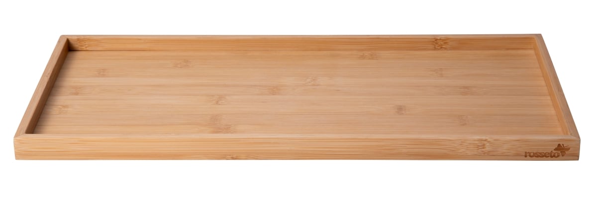 Rosseto RBS200 Sky Rize Rectangle Bamboo Shelf, Gold - Medium