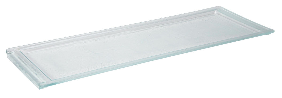 Picture of Rosseto GLS062CC Aroma Rectangle Platter with Rim, Crystal Clear - Large