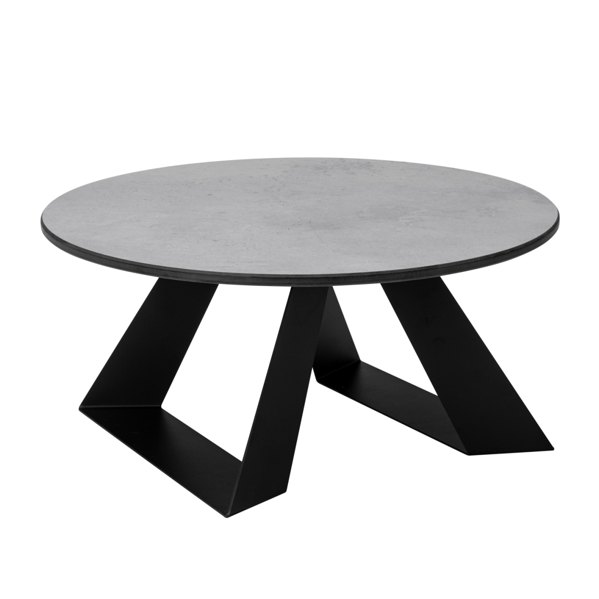 Picture of Rosseto HPLRS50 Alto 20 in. Round Concrete Gray HPL Riser with 6 in. Black Legs