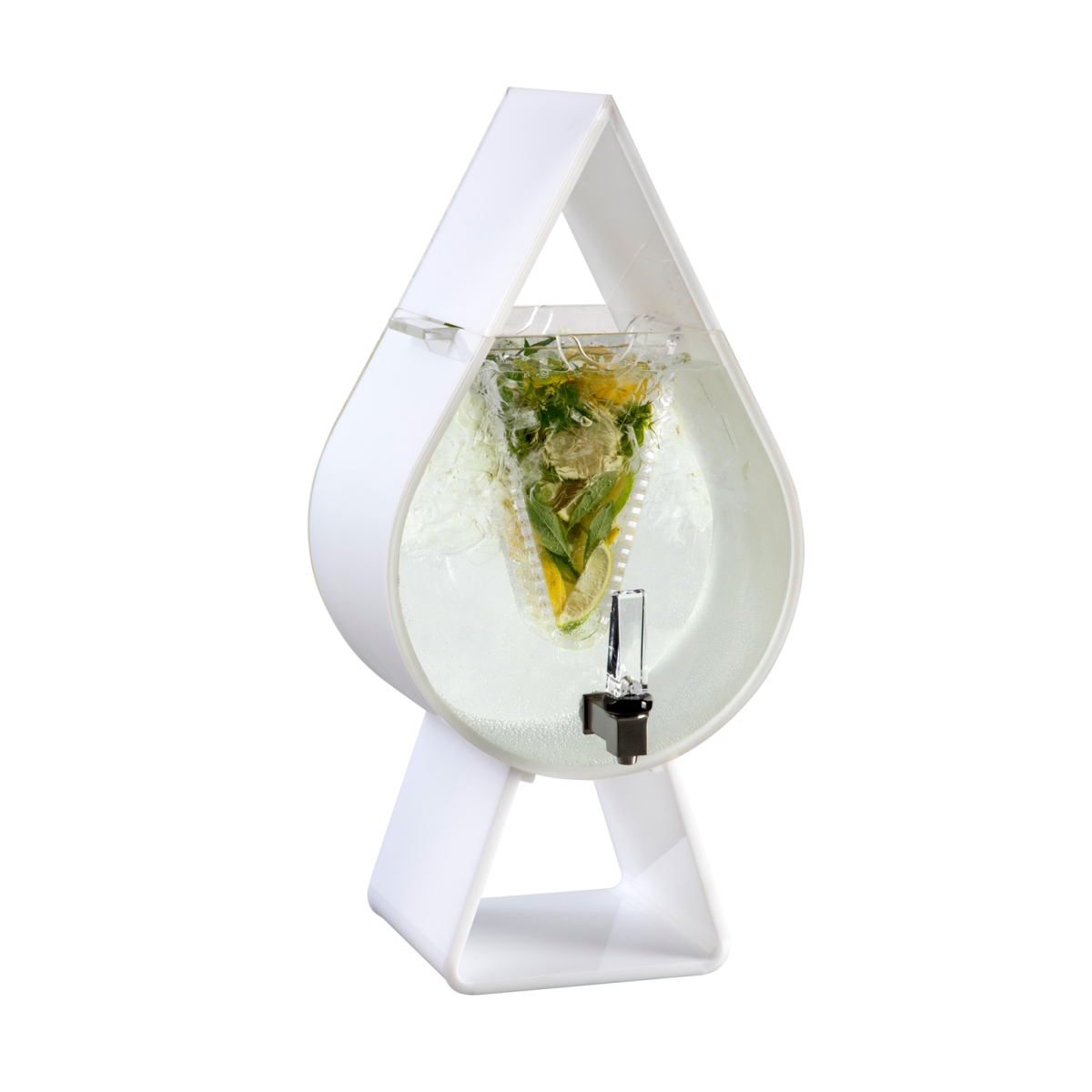Picture of Rosseto LD213 3 gal Tear Drop Beverage Dispenser, White